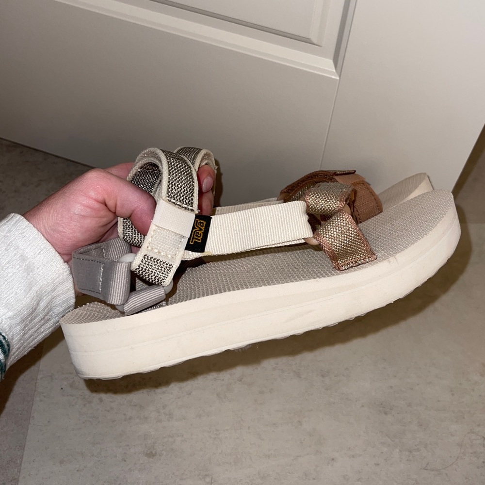 Cream Teva Midform Sandals